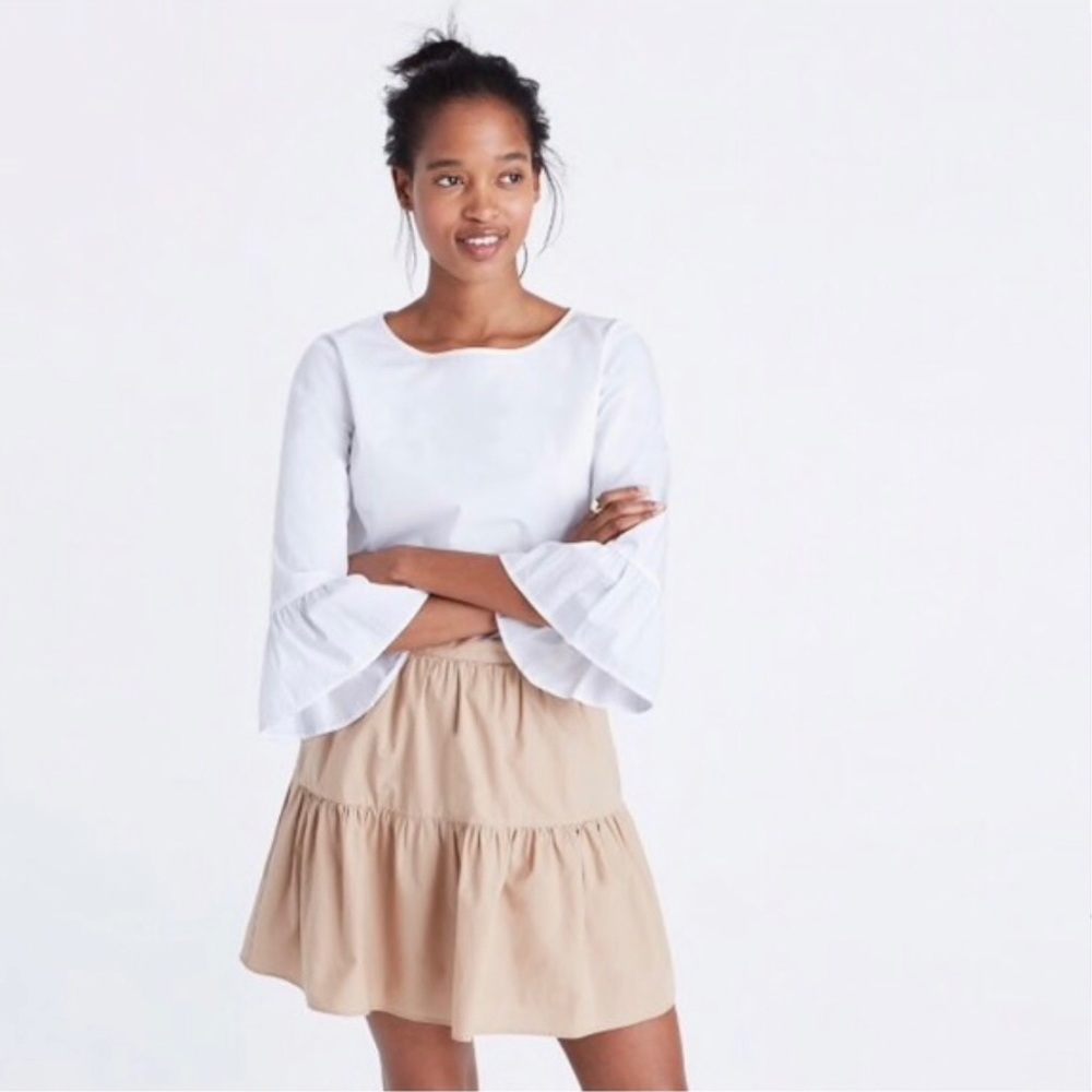 Madewell Cotton Bell Sleeve Blouse